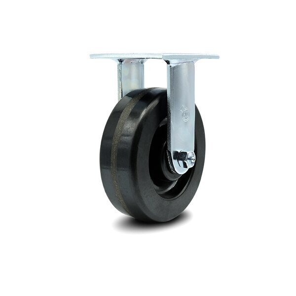 6 Inch Phenolic Wheel Rigid Caster with Ball Bearing, Service Caster, Mfr#: SCC-30R620-PHB